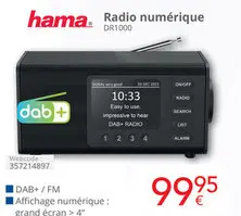 Offre: Radio numérique DR1000