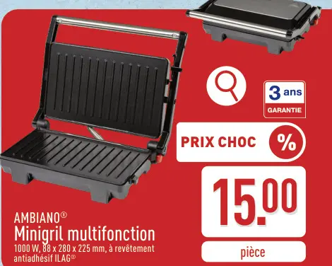 Offre: Minigril multifonction