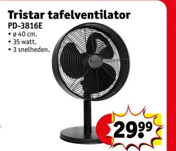 Aanbieding: Tristar tafelventilator