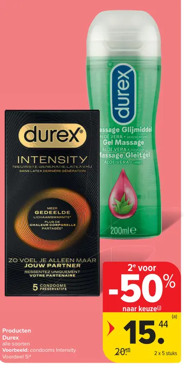Promotie: Durex Intensity Condoms & Massage Gel