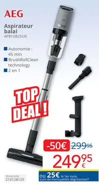 Offre: Aspirateur balai