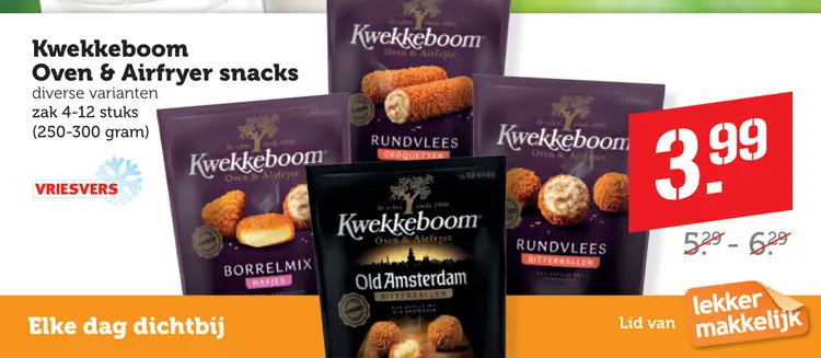 Aanbieding: Kwekkeboom Oven & Airfryer snacks