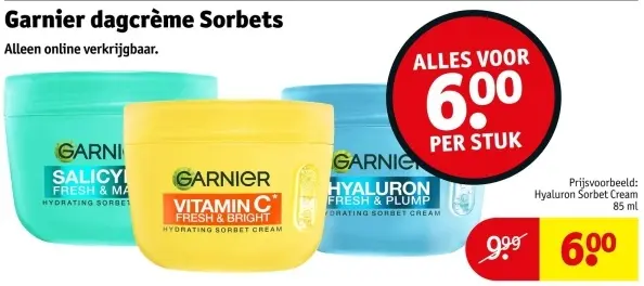 Aanbieding: Dagcrème Sorbets