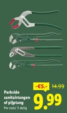 Aanbieding: sanitairtangen of pijptang