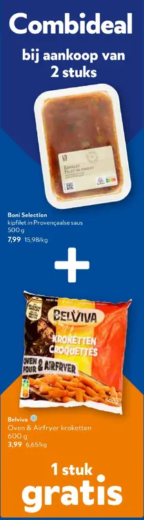 Promotie: Kipfilet in Provençaalse saus + gratis Belviva