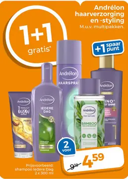 Aanbieding: Andrélon haarverzorging en -styling
