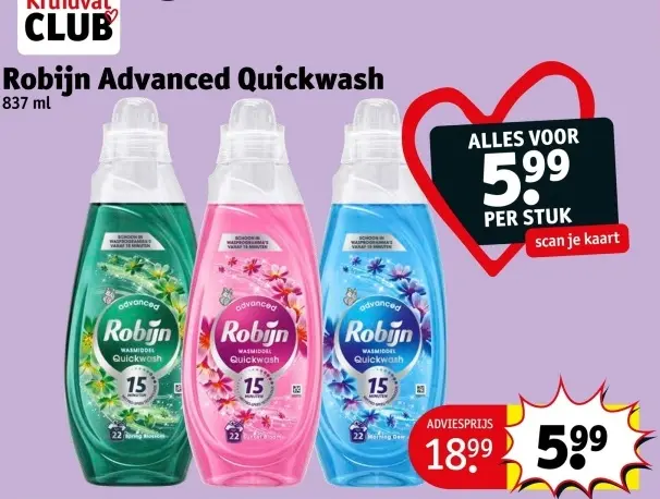 Aanbieding: Robijn Advanced Quickwash