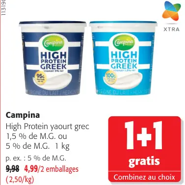 Offre: High Protein yaourt grec