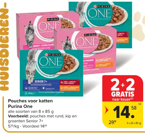 Promotie: Pouches voor katten