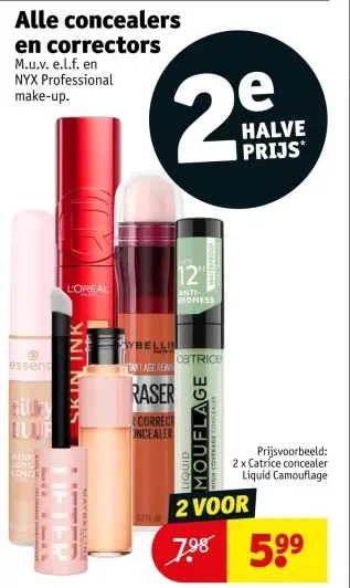 Promotie: Alle concealers en correctors