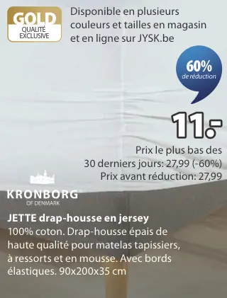 Offre: JETTE drap-housse en jersey