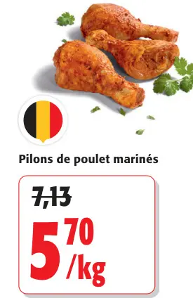 Offre: Pilon de poulet marinés