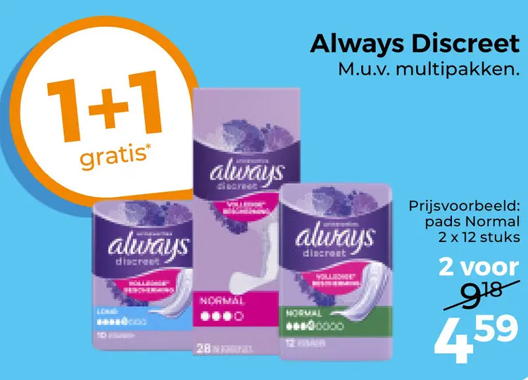 Aanbieding: Always Discreet