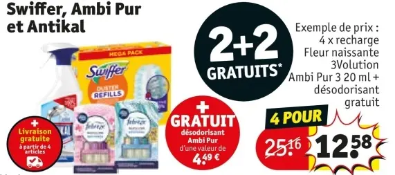 Offre: Swiffer, Ambi Pur et Antikal