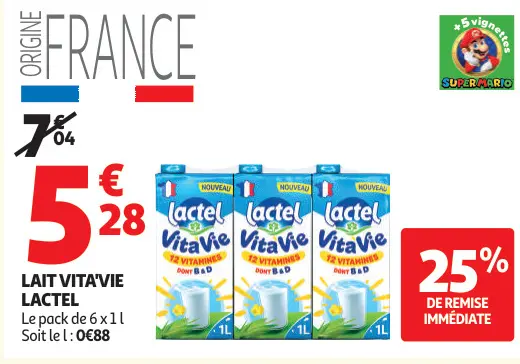 Offre: Lait VITA'VIE