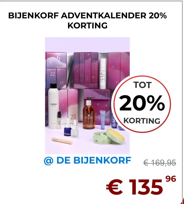 Aanbieding: Bijenkorf adventkalender