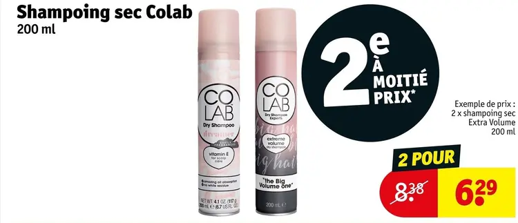 Offre: Shampooing sec