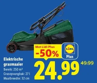 Aanbieding: Elektrische grasmaaier