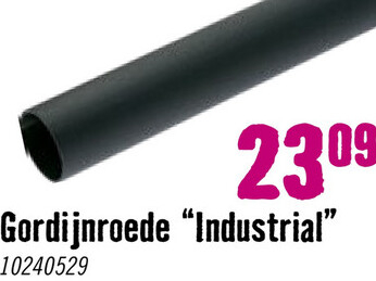 Aanbieding: INTENSIONS Industrial gordijnroede mat zwart ø 28 mm 160 cm