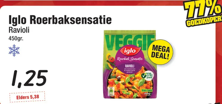 Aanbieding: Roerbaksensatie Ravioli