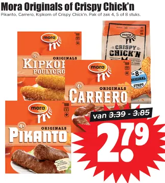 Aanbieding: Mora Originals of Crispy Chick'n