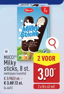 Promotie: Milky sticks