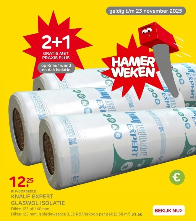Aanbieding: Expert glaswol isolatie