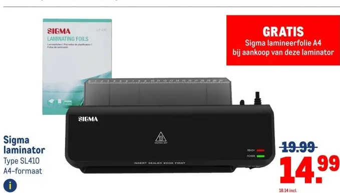 Aanbieding: Sigma laminator