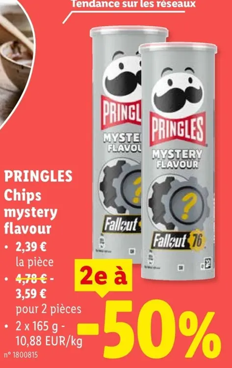 Offre: Pringles Chips mystery flavour