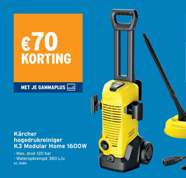 Promotie: Kärcher hogedrukreiniger K3 Modular Home 1600