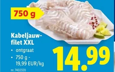 Aanbieding: Kabeljauwfilet XXL