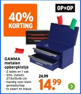 Aanbieding: Metalen opbergkistje