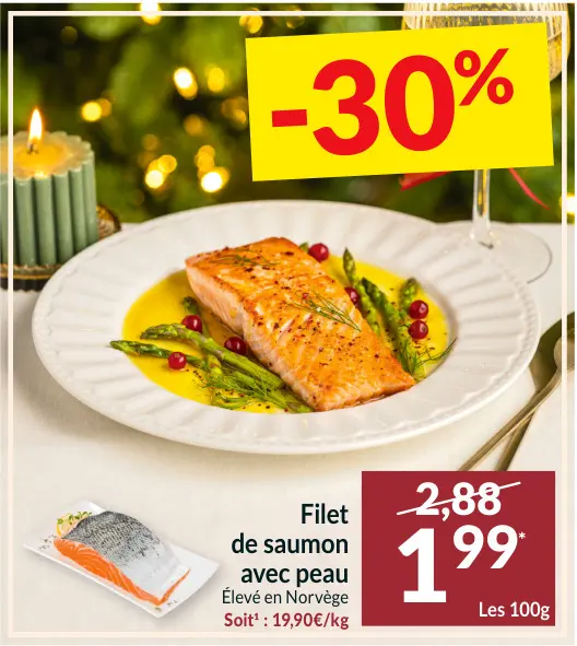 Offre: Filet de saumon avec peau