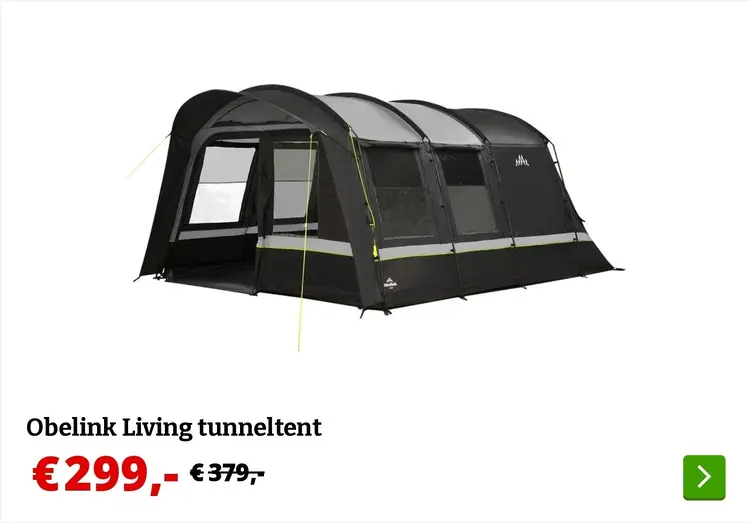 Aanbieding: Obelink Living tunneltent