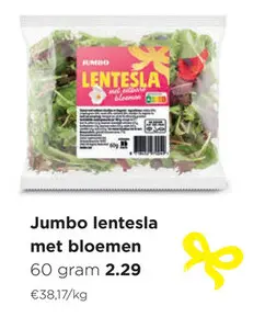 Promotie: Jumbo lentesla met bloemen