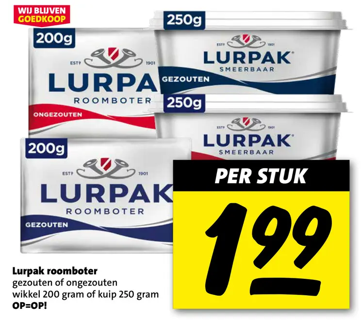 Aanbieding: Lurpak roomboter