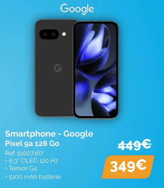 Offre: Smartphone - Google Pixel 9a 128 Go