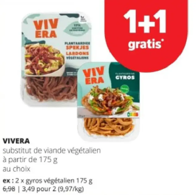 Offre: Substitut de viande végétalien