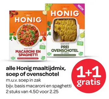 Aanbieding: Honig maaltijdmix, soep of ovenschotel