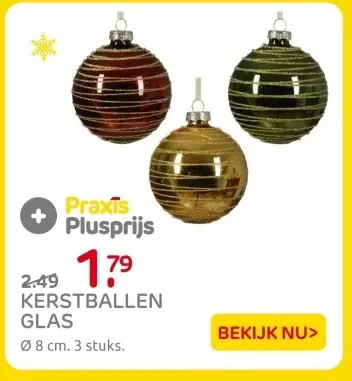 Aanbieding: Kerstballen