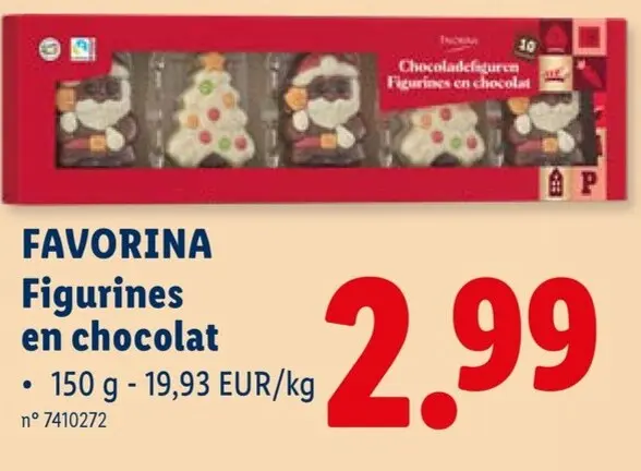 Offre: FAVORINA Figurines en chocolat