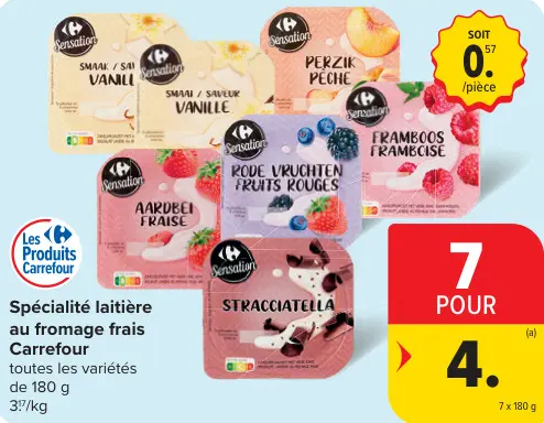 Offre: Spécialité laitière au fromage frais