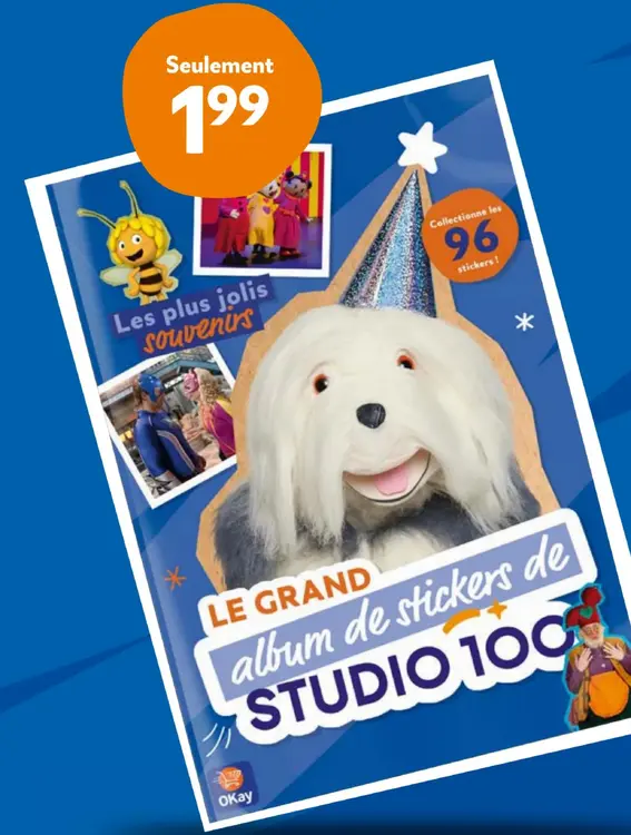 Offre: Le grand album de stickers de Studio 100