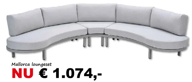 Aanbieding: Mallorca loungeset