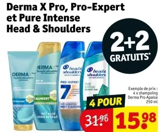 Offre: Derma X Pro, Pro-Expert et Pure Intense Head & Shoulders