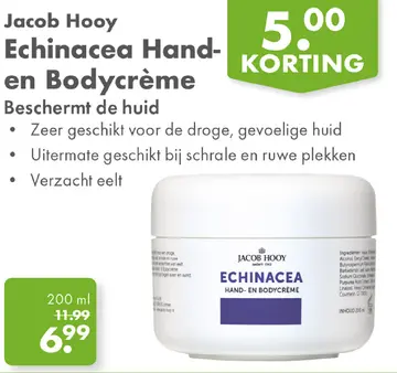 Aanbieding: Jacob Hooy Echinacea Hand- en Bodycrème
