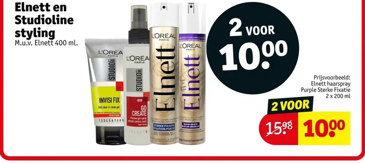 Aanbieding: Elnett en Studioline styling