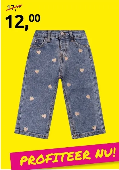 Aanbieding: Jeans with hearts