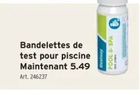 Offre: Bandelettes de test pour piscine