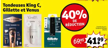 Offre: Tondeuse King C, Gilette et Venus